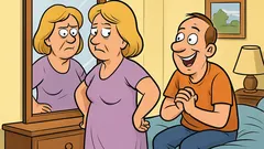 Joke: A husband asks his wife’s birthday wish