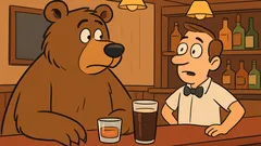 Joke: A bear walks into a bar