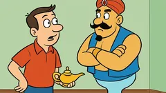 Joke: A genie came to me and asked