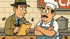 Joke: Health inspector walks into a restaurant