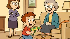 Joke: When my three-year-old son opened