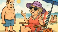 Joke: An elderly rich woman in Florida brags