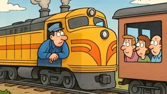 Joke: A Two-Engine Train Crosses America, Then