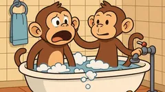 Joke: Two monkeys walk into a bathtub