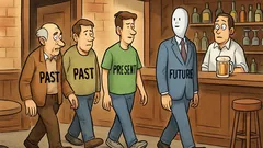 Joke: The past, the present, and the future
