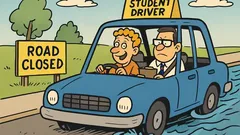 Joke: I sailed through my driving test