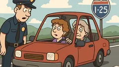 Joke: A car gets pulled over for inspection