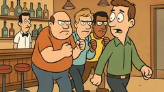 Joke: A guy walks into a bar, but—