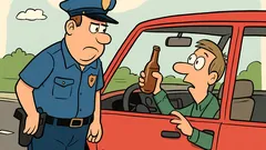 Joke: I can't reach my license, hold this