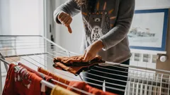 Tired of laundry everywhere? Try a vertical drying rack and reclaim your space