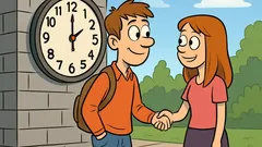 Joke: I meet my girlfriend at 12:59