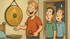 Joke: Proudly Showing Off His New Apartment