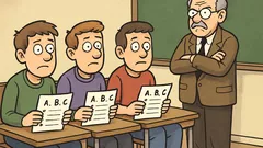 Joke: Four college students miss an exam...
